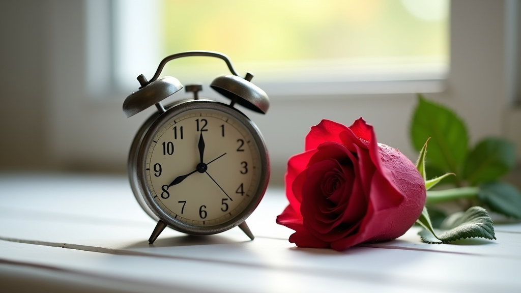 Couple heureux se tenant la main dans un parc ensoleillé, symbolisant l'équilibre amoureux