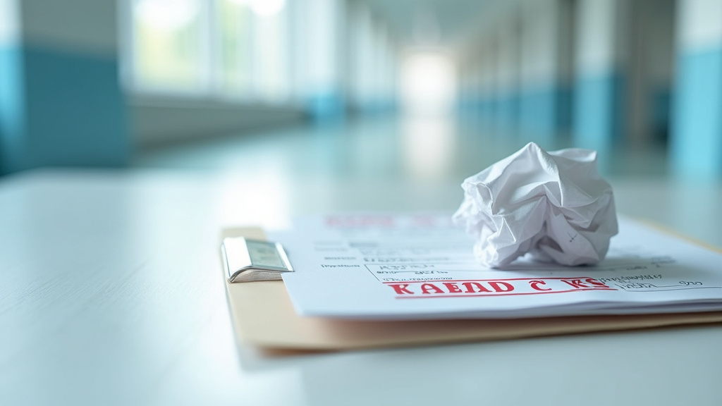 Ordonnance médicale d'IRM sur un bureau avec stylo - illustration conceptuelle