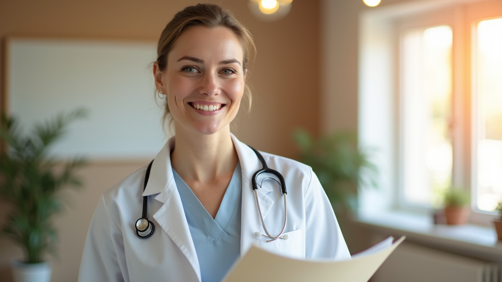 Gynécologue en consultation avec patiente dans un cabinet médical moderne