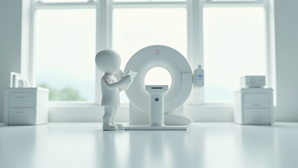 Manipulateur en électroradiologie médicale en train de réaliser un examen IRM